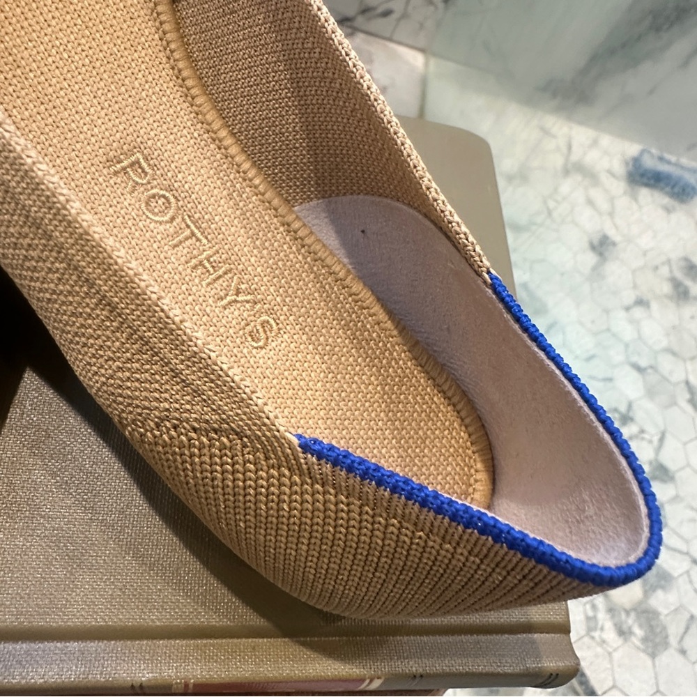 Rothy’s The Flat in Camel Captoe Classic Minimalist Round Ballet Flat Size 10 - Picture 5 of 8